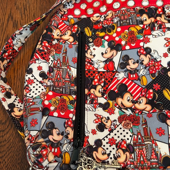 NWOT HANDMADE Mickey and Minnie Mouse Backpack - Red, Black and White ❤️🖤🤍 - Picture 9 of 15